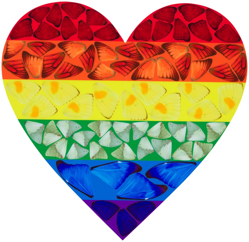 Butterfly Heart (Small) (H7-4) by Damien Hirst
