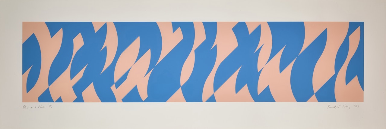 Blue and Pink (S. 47) by Bridget Riley
