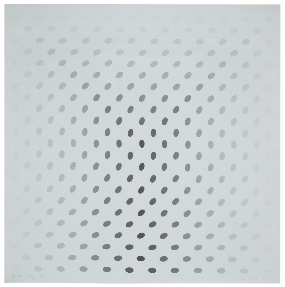 One Plate (C), from: Nineteen Greys by Bridget Riley