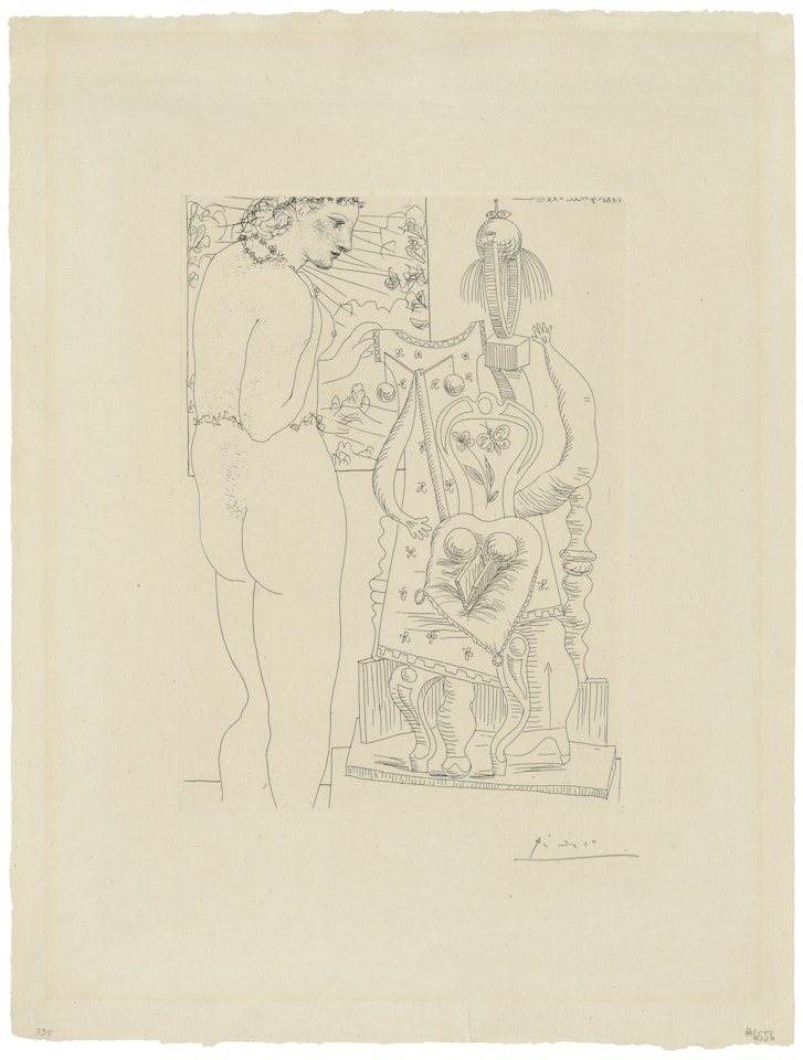 Modèle et Sculpture surréaliste, from: La Suite Vollard by Pablo Picasso