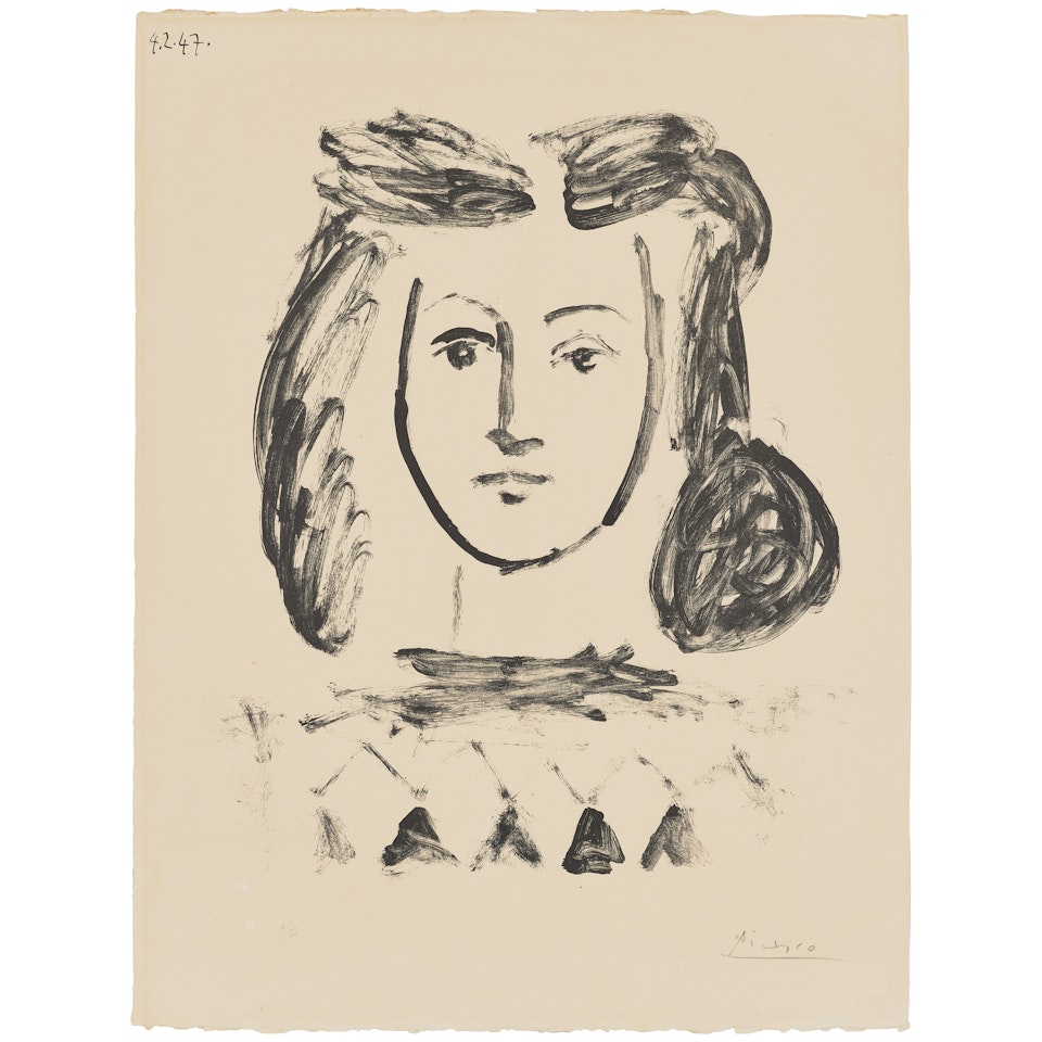 Buste de jeune fille by Pablo Picasso
