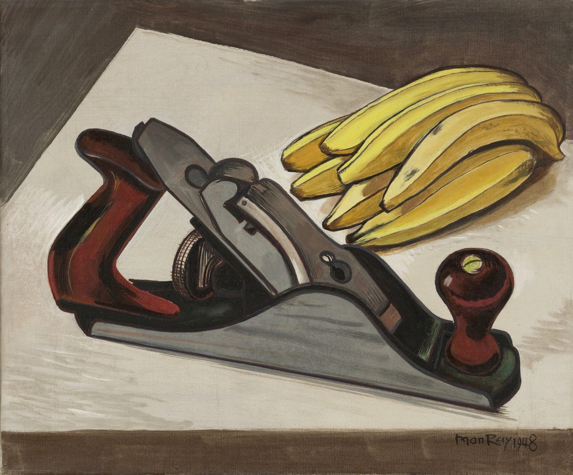 Bananas and Plane by Man Ray