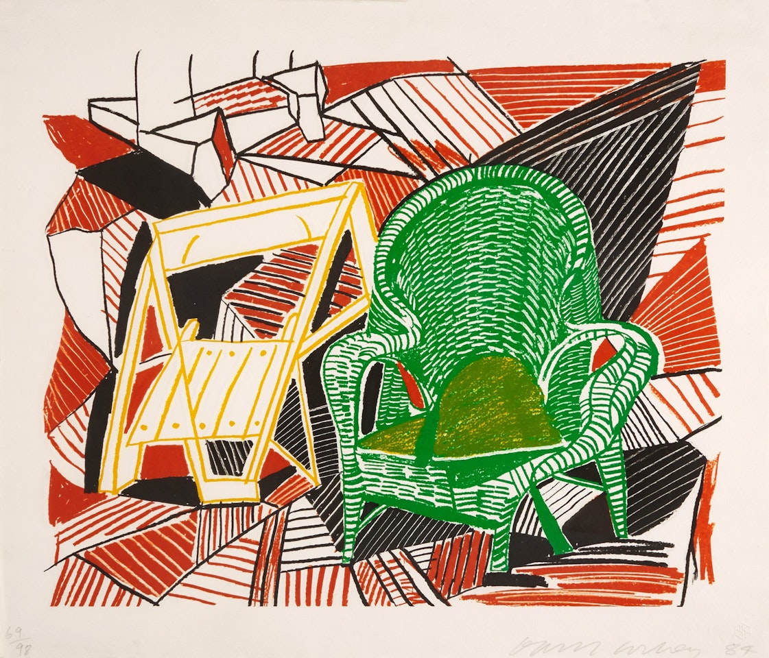 Two Pembroke Studio Chairs (MCA Tokyo 264) by David Hockney