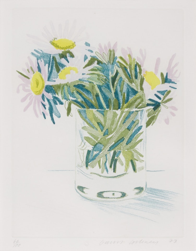 Marguerites (Scottish Arts Council 157; Museum of Contemporary Art Tokyo 141) by David Hockney