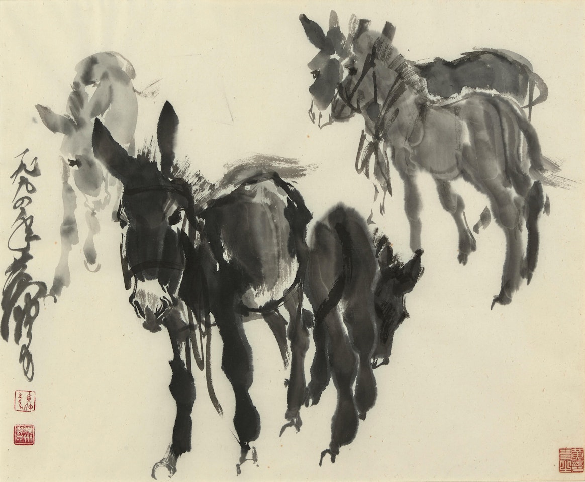 Five Donkeys by Huang Zhou