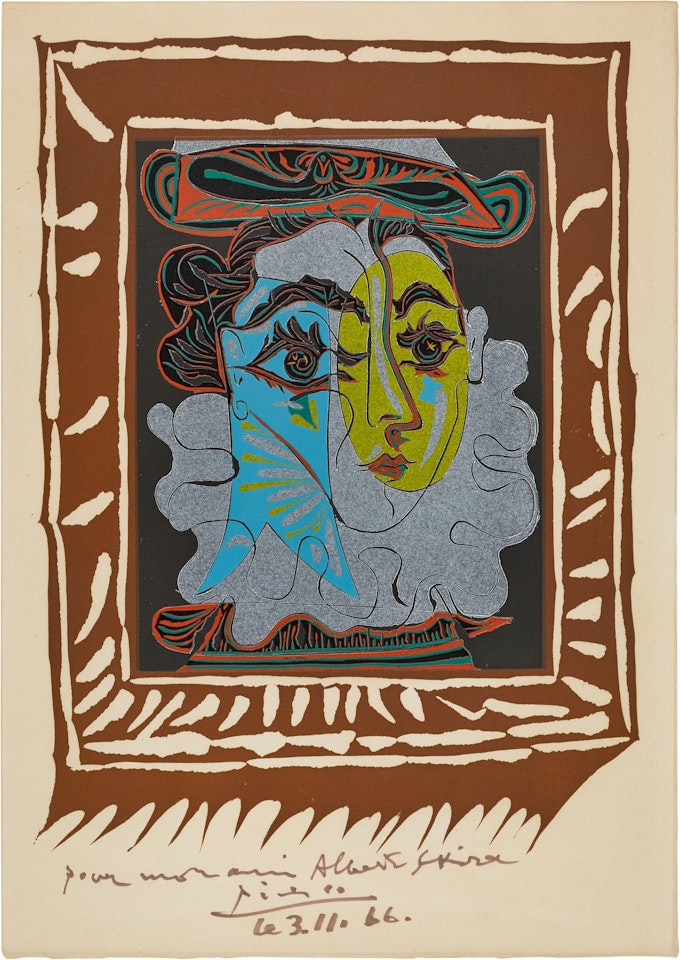 La Femme au Chapeau (Bloch 1145; Baer 1323; Picasso Project L-144) by Pablo Picasso