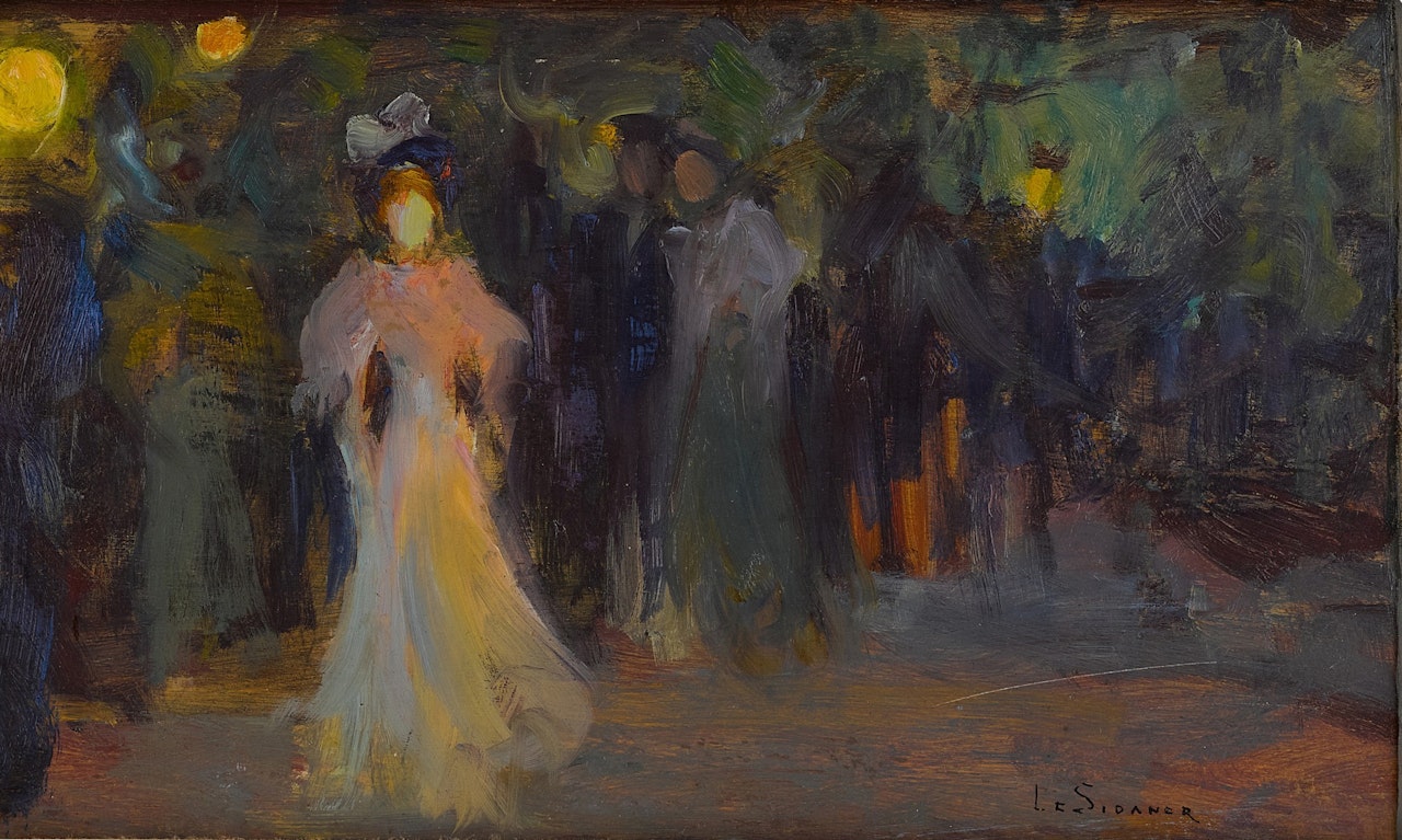 Sortie du soir by Henri Le Sidaner