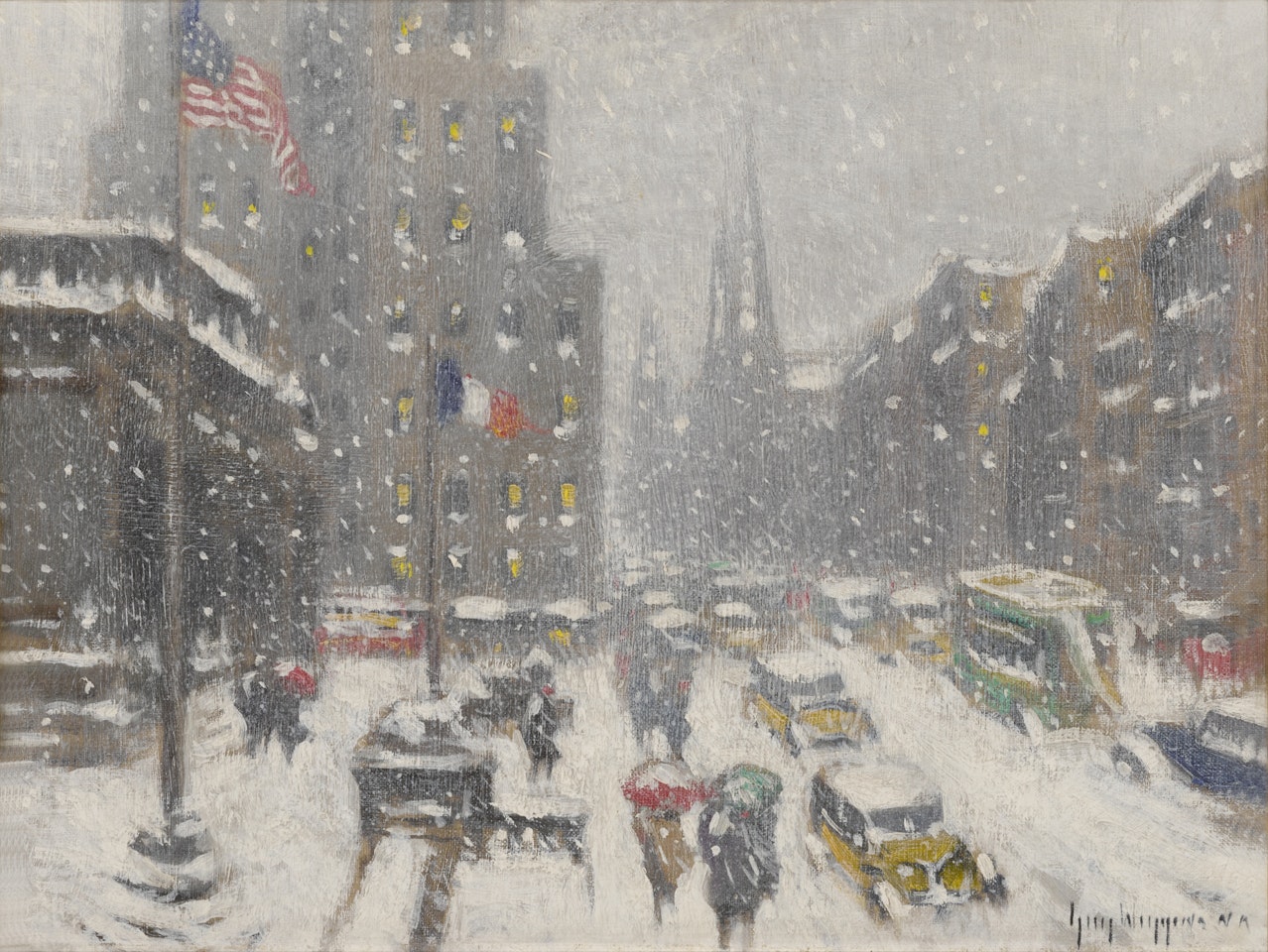At the Library, New York by Guy Carleton Wiggins