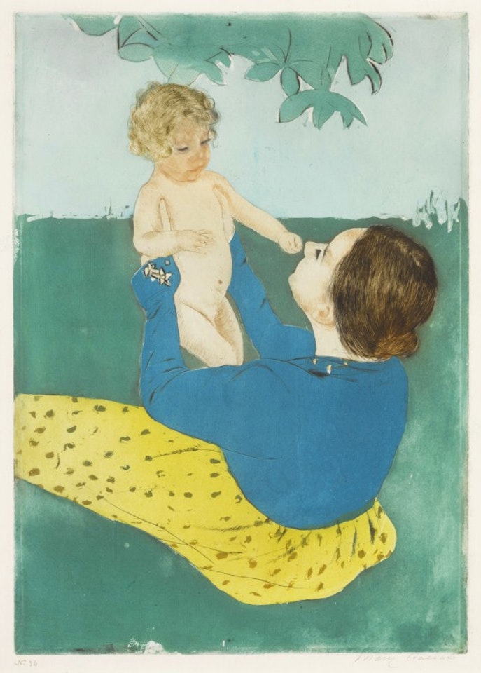 Under the Horse-Chestnut Tree (Breeskin 162) by Mary Cassatt