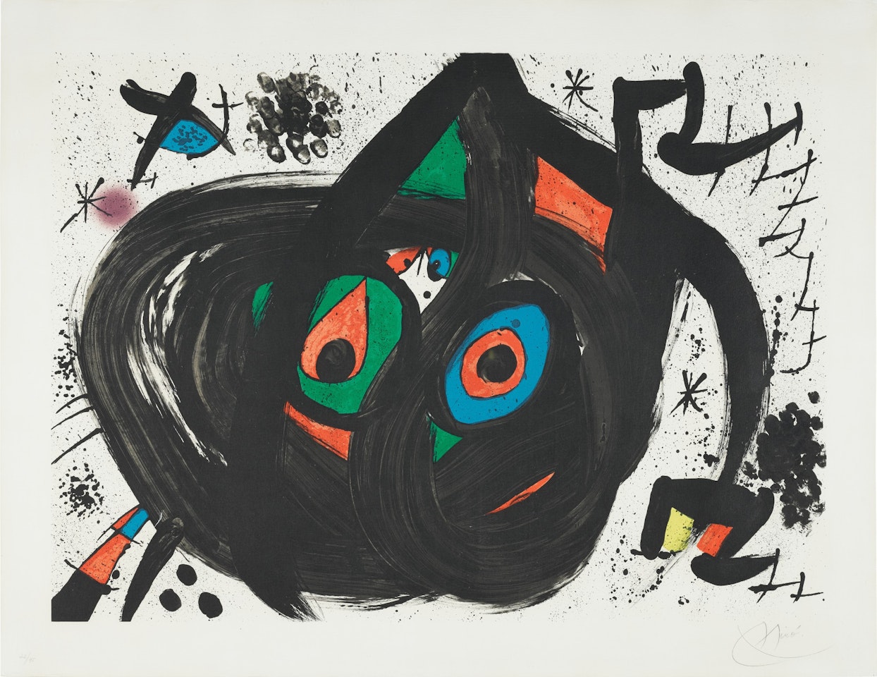 Homentage à Joan Prats: One Plate (M. 713; Cramer Books 153) by Joan Miró