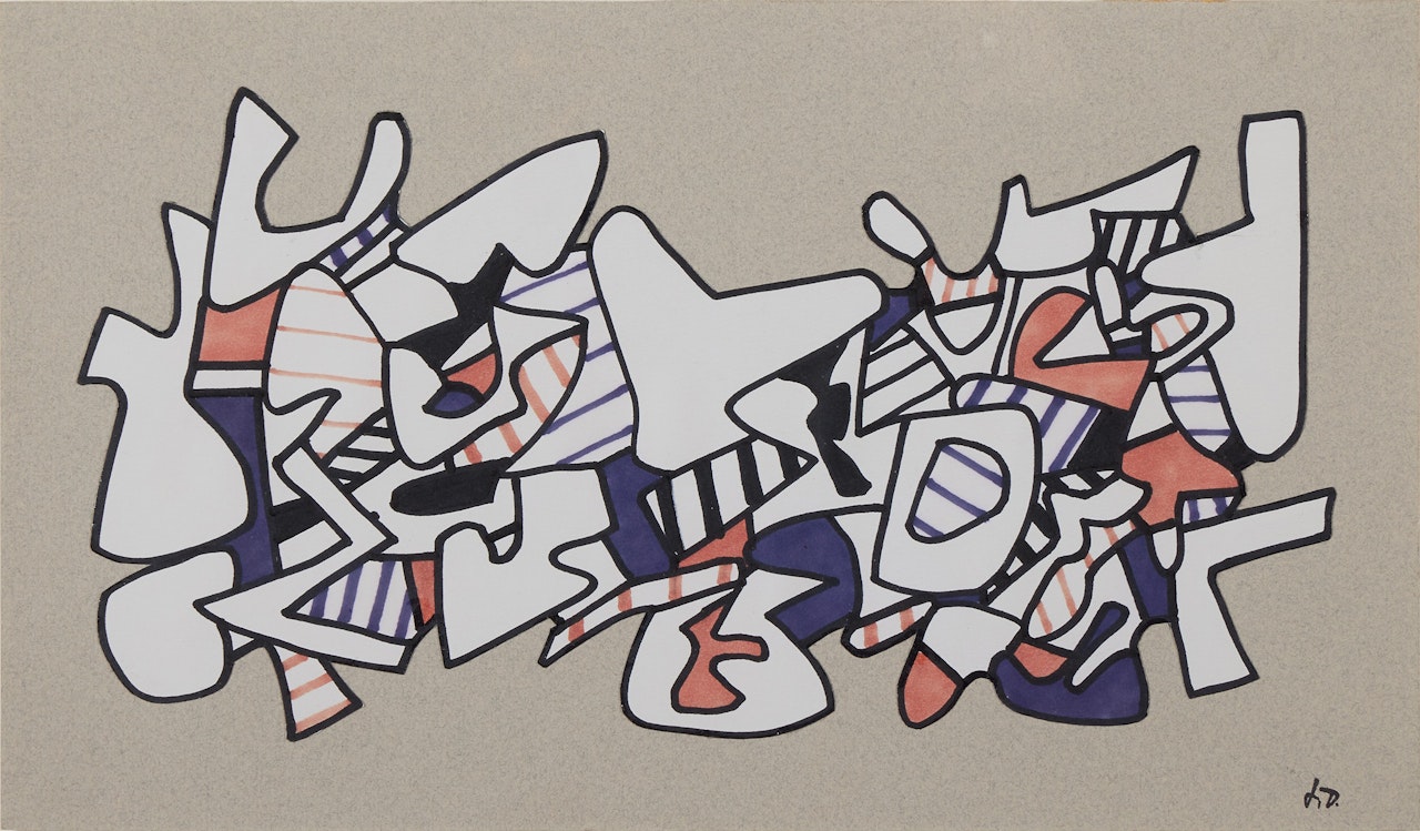 Motif Horizontal P535 by Jean Dubuffet