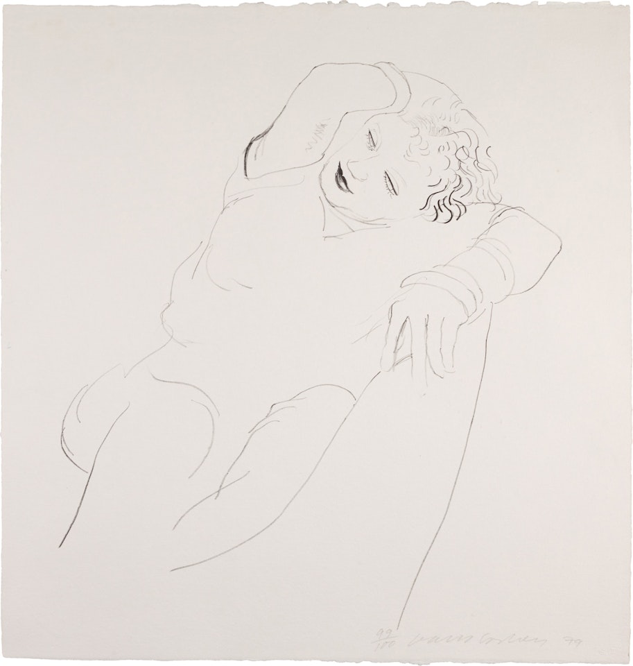 Celia Reclining (Museum of Contemporary Art Tokyo 225) by David Hockney