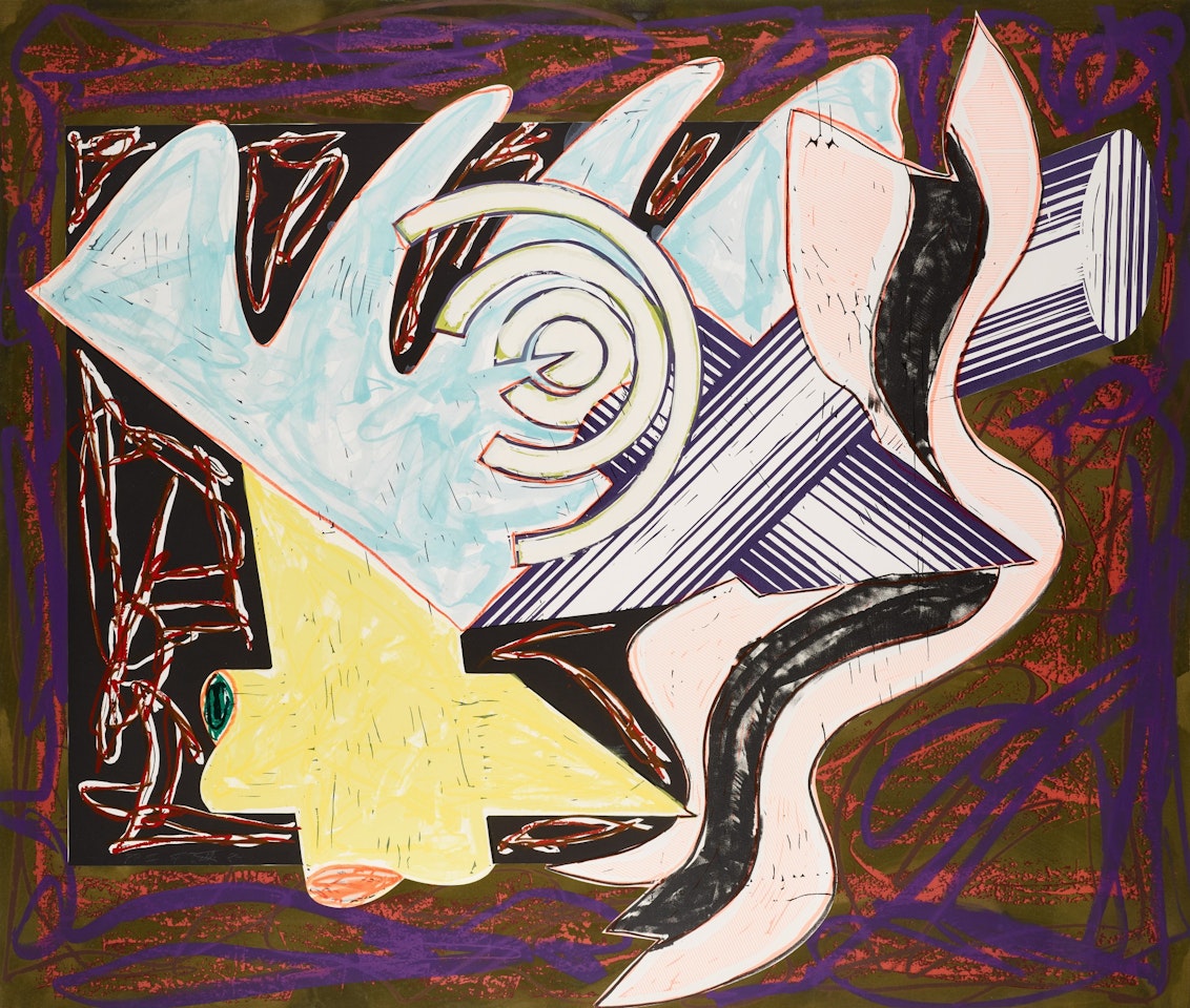 A Hungry Cat Ate Up the Goat (Axsom 172) by Frank Stella