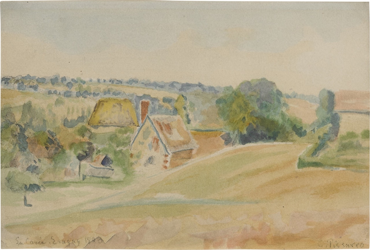 La Cavée, Éragny by Camille Pissarro