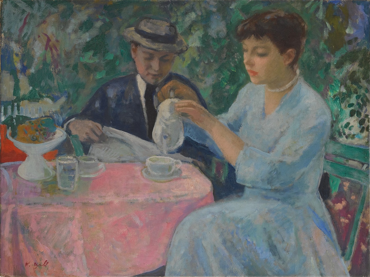 La Tasse de tilleul au jardin de Martel-en-Quercy by François Gall
