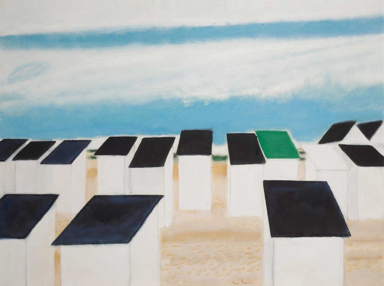 Plage de Mariake (Belgique) by André Brasilier