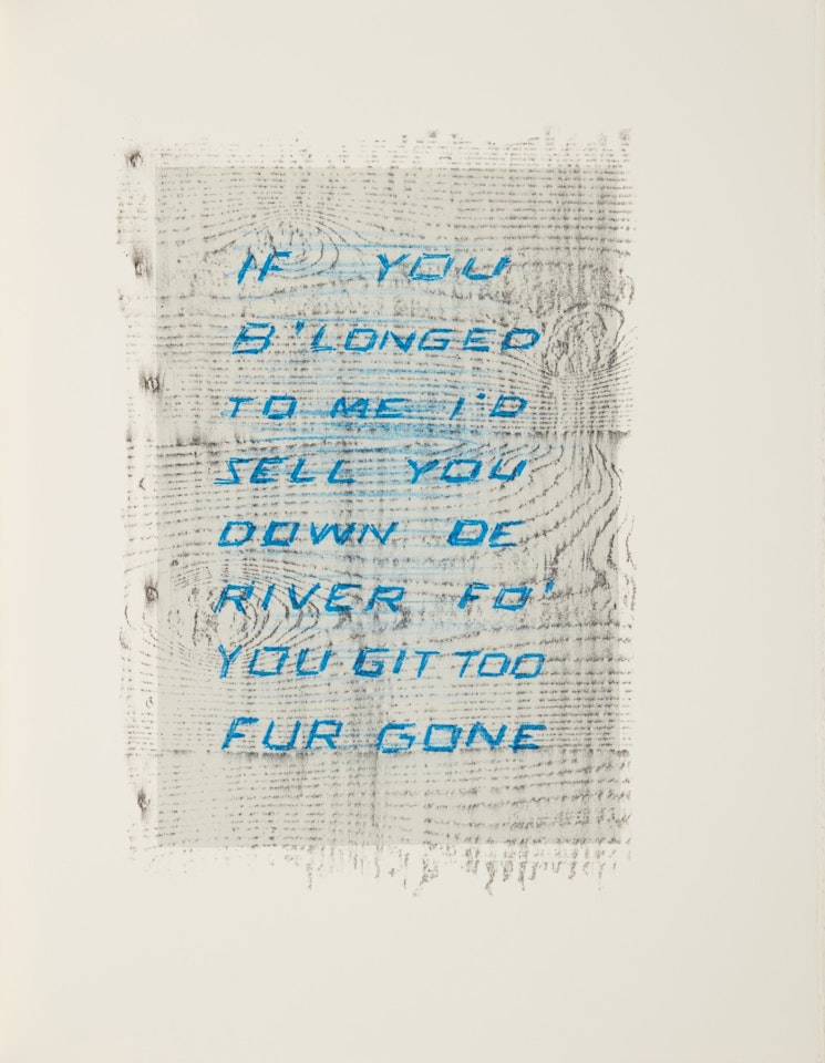 Sayings from Mark Twain's "Pudd'nhead Wilson" (Engberg & Banach 226-35) by Ed Ruscha