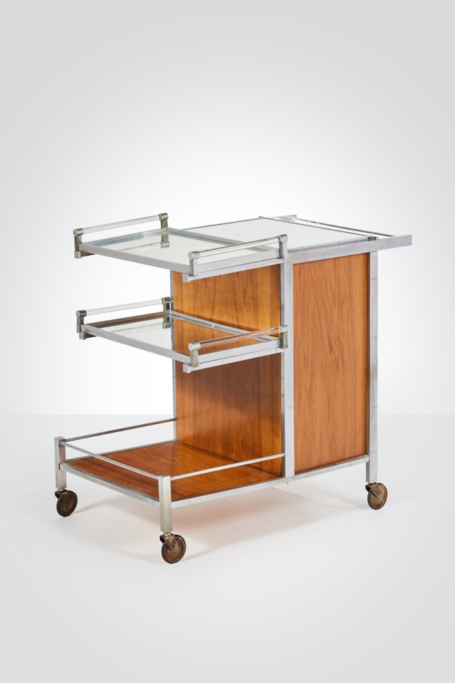 Bar Cart by Jacques Adnet