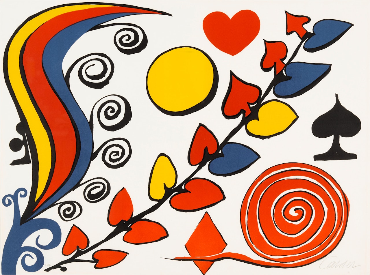 Untitled (Spades, Hearts, Diamonds, Clubs) by Alexander Calder