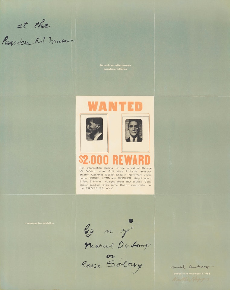 A Poster Within a Poster by Marcel Duchamp