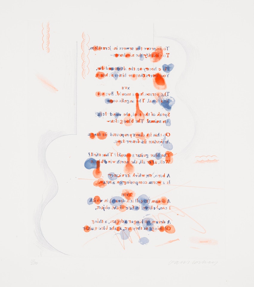 Made in April, from The Blue Guitar by David Hockney