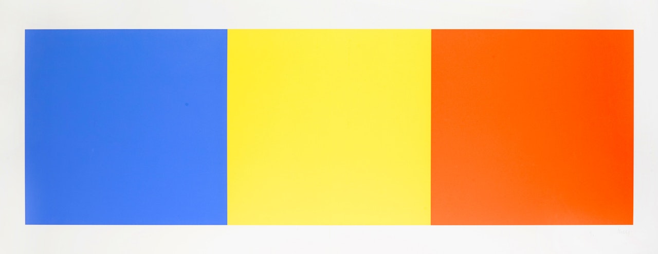 Blue, Yellow and Red Squares by Ellsworth Kelly