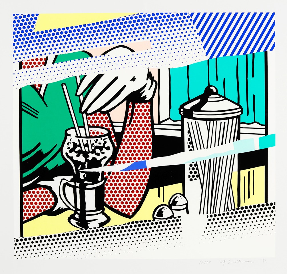 Reflection on Soda Fountain by Roy Lichtenstein