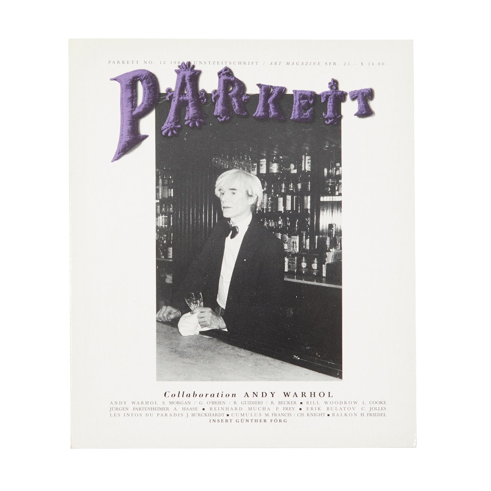 Photo Edition for Parkett, including Parkett Vol. 12 by Andy Warhol