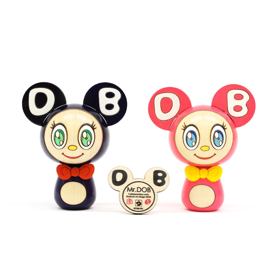 DOB KOKESHI DOLLS SET by Takashi Murakami