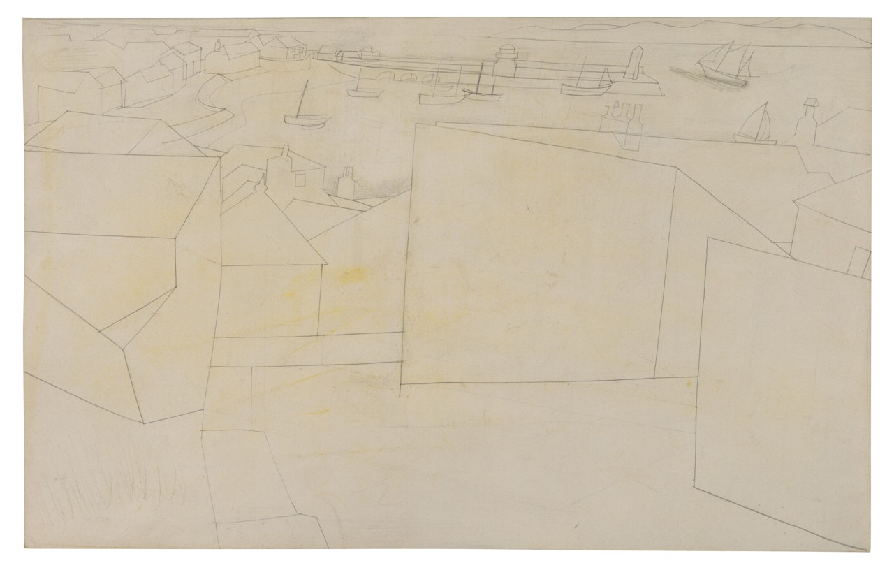 Aug 27- 54 (St Ives) by Ben Nicholson, O.M.