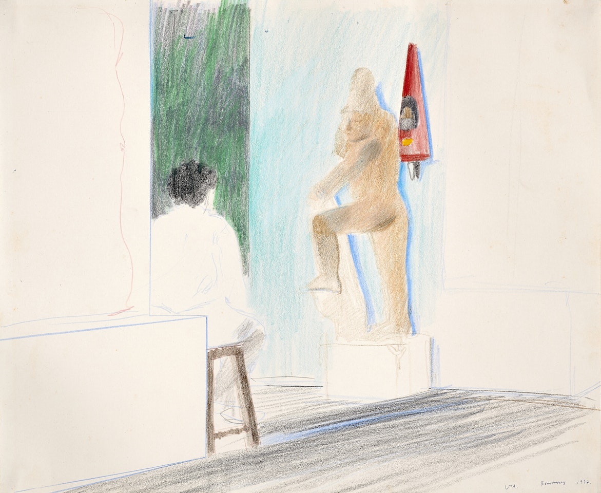 In Bombay Museum by David Hockney