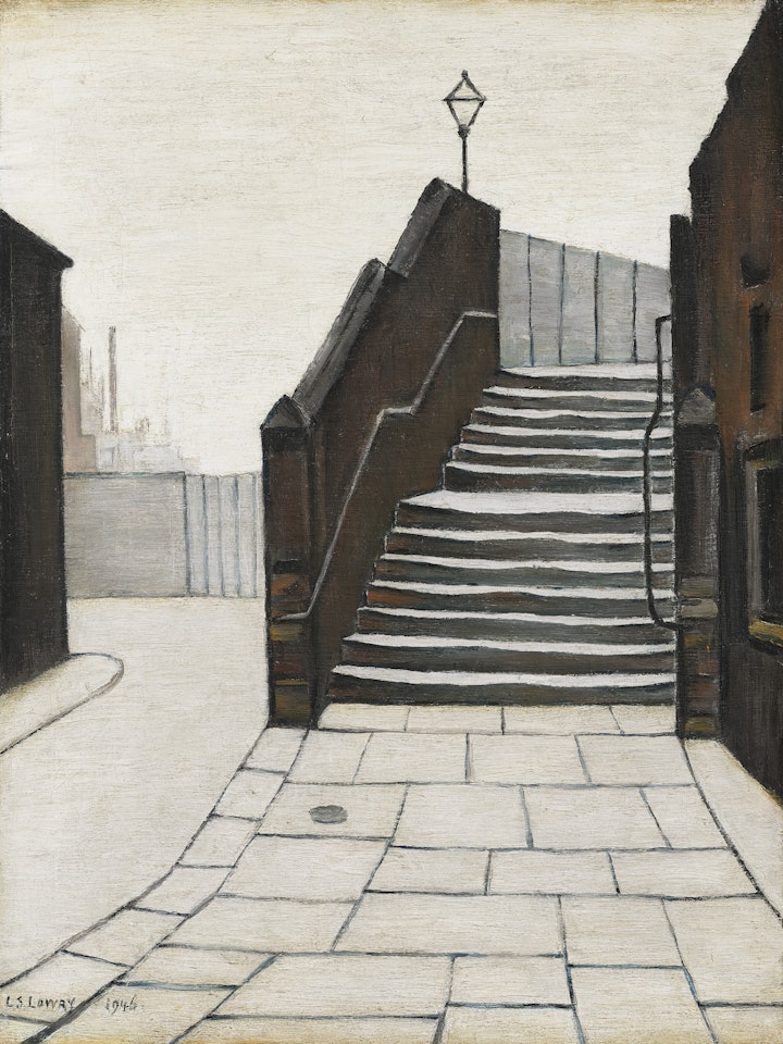 The Footbridge by Laurence Stephen Lowry