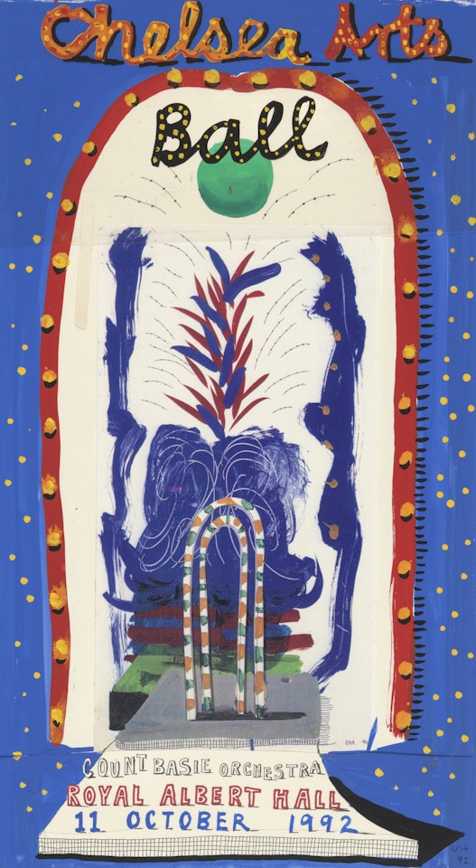 Study for Chelsea Arts Ball by David Hockney