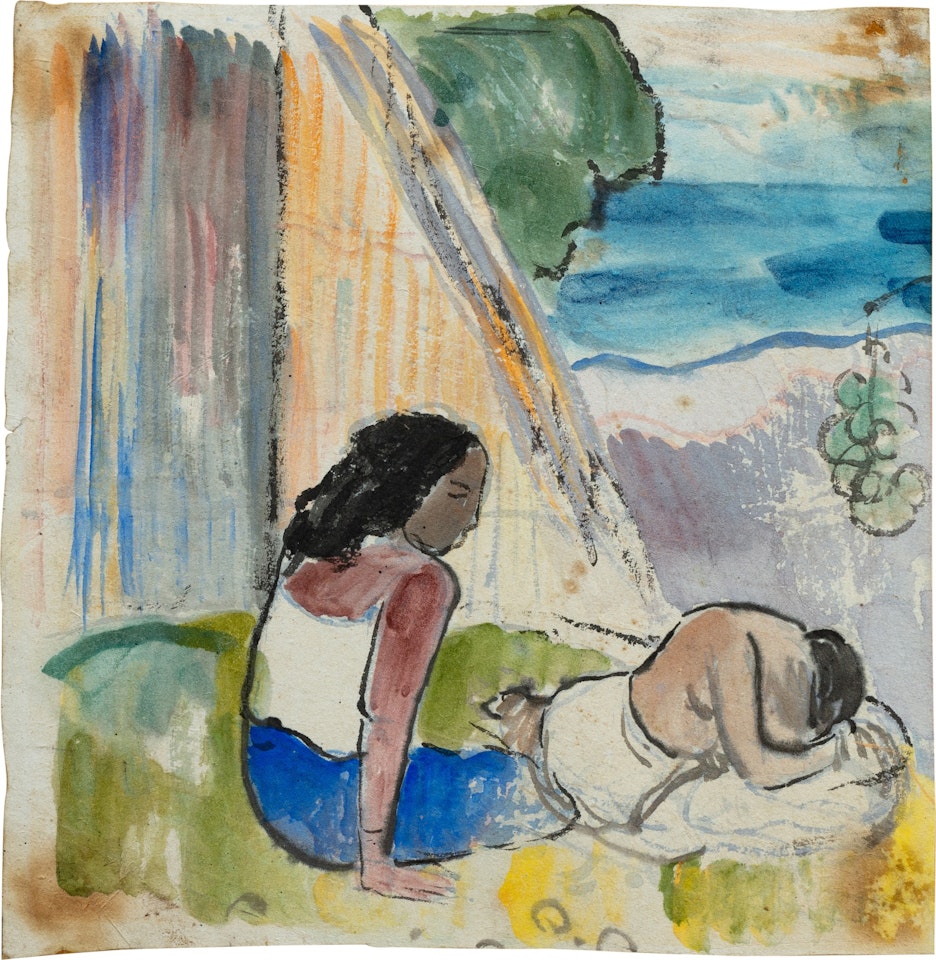 Deux Tahitiennes by Paul Gauguin