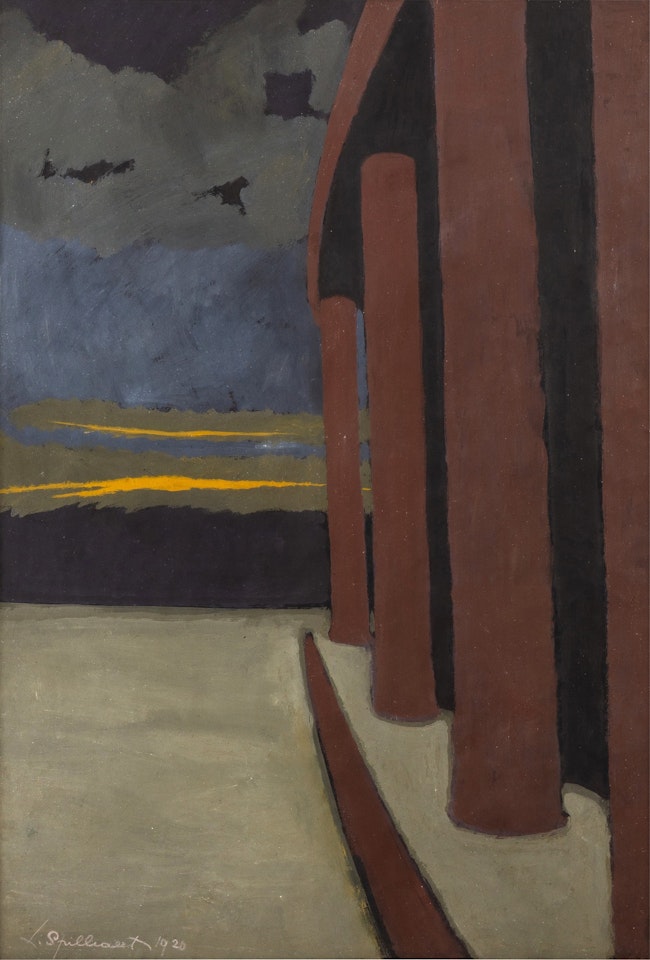 Colonnade au crépuscule by Léon Spilliaert