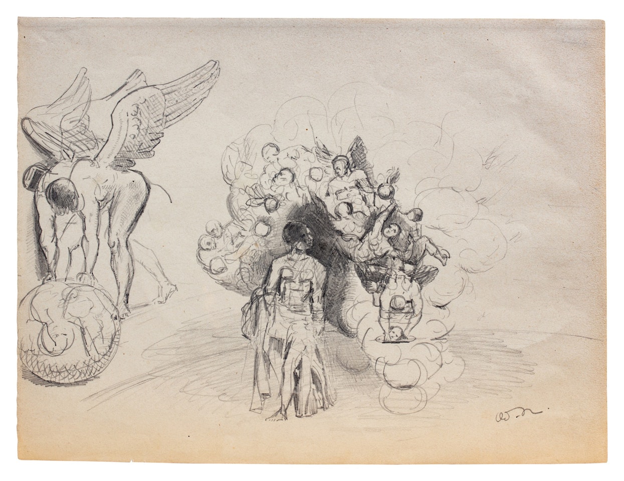 Composition avec plusieurs personnages by Odilon Redon