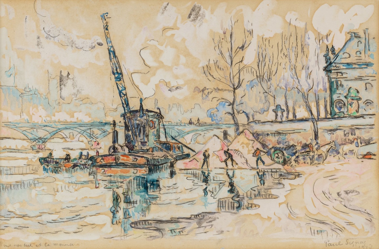 Le Pont des Arts by Paul Signac