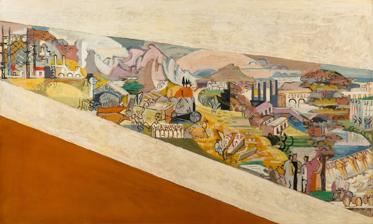 Projet de décoration de l'amphithéâtre Painlevé au CNAM by André Lhote