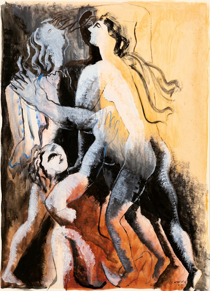 Quatre figures by Ossip Zadkine