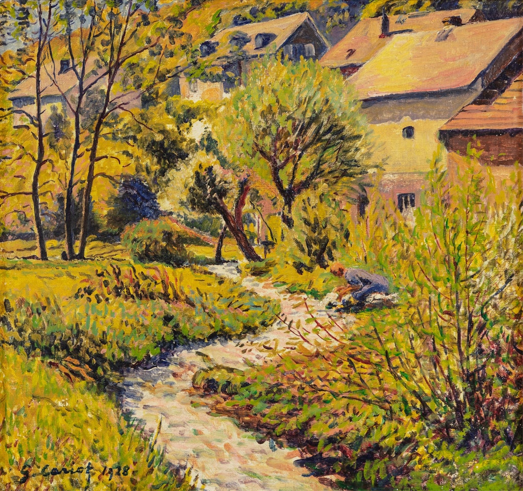 La Lavandière by Gustave Cariot