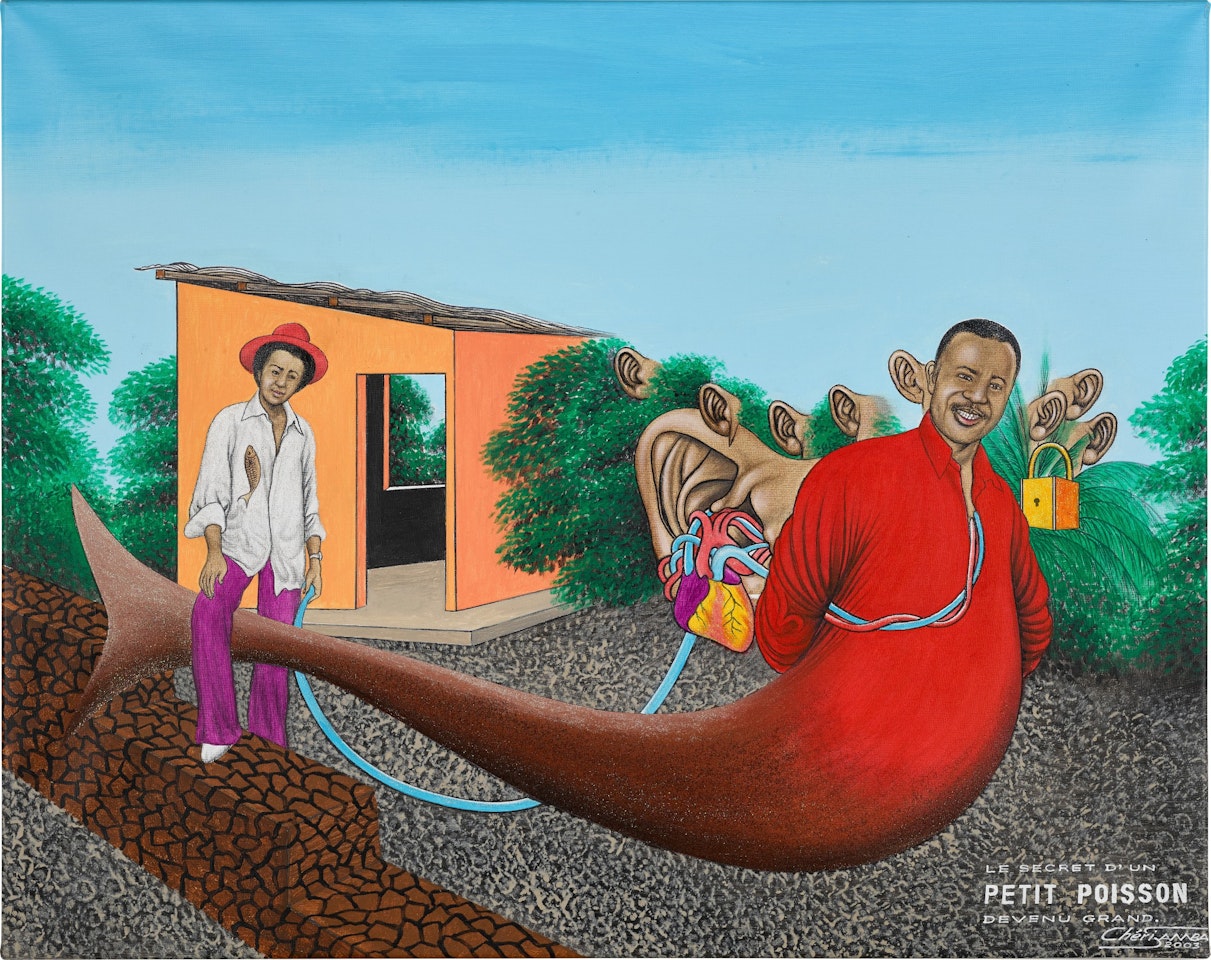 Le petit poisson by Chéri Samba