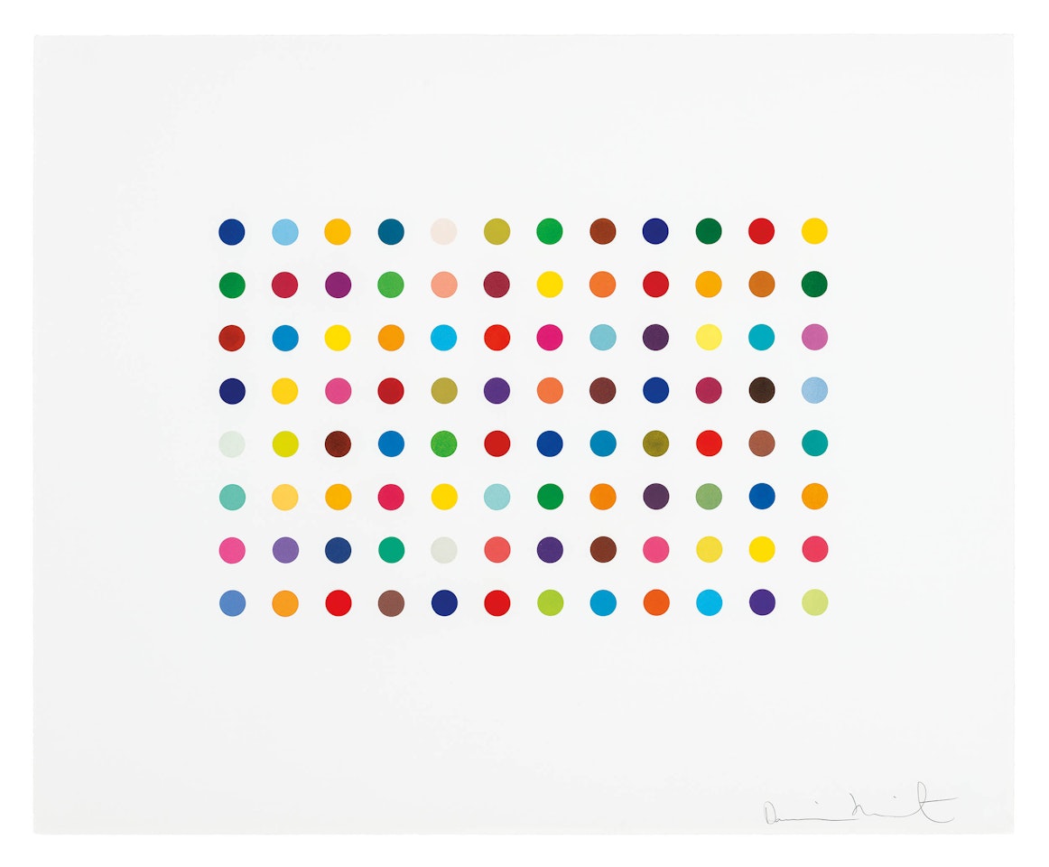 Bromphenol Blue by Damien Hirst