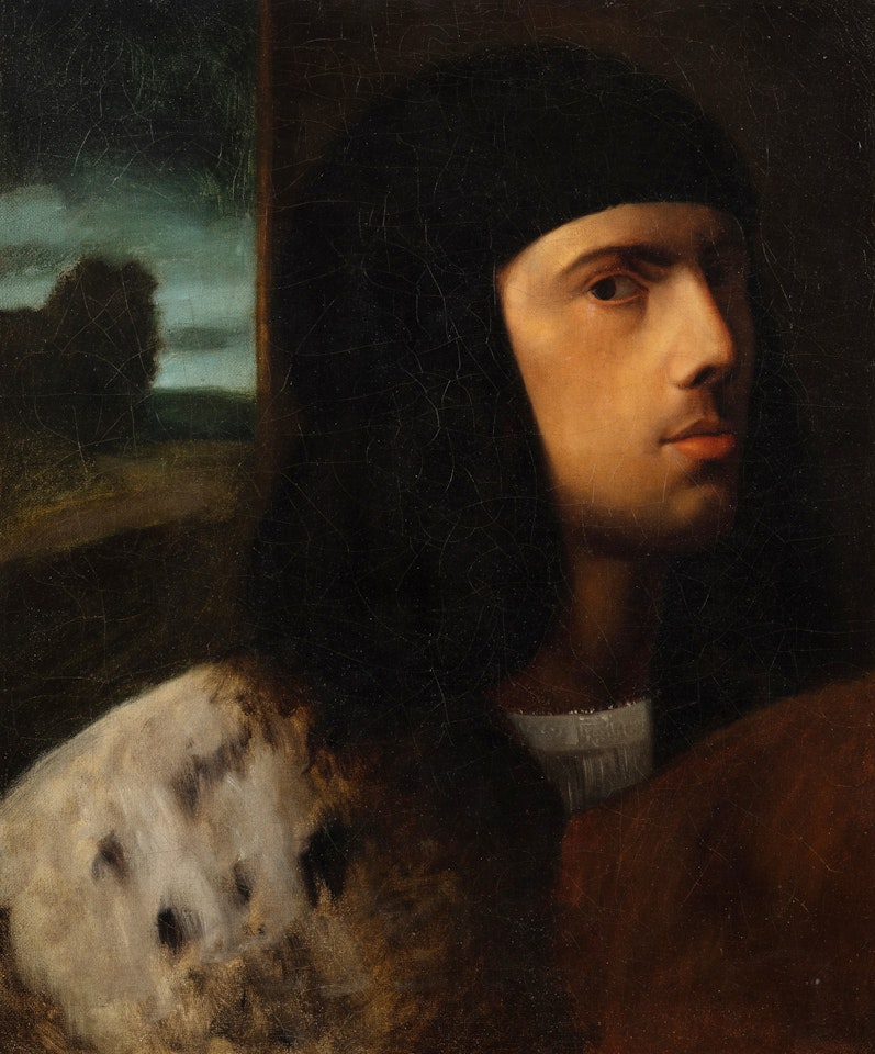Portrait of a man, after a Venetian School, 16th Century | Portrait d'homme, d'après une école vénitienne du XVIe siècle by Eugene Delacroix