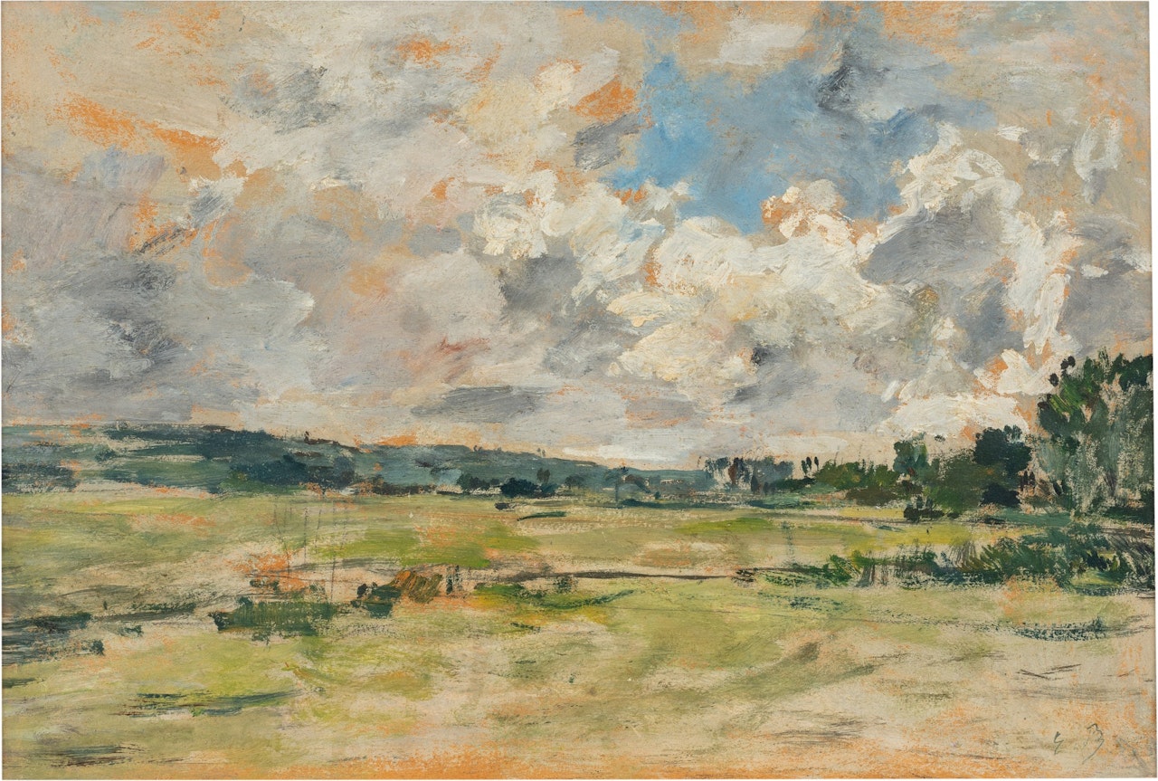 Paysage normand by Eugène Boudin