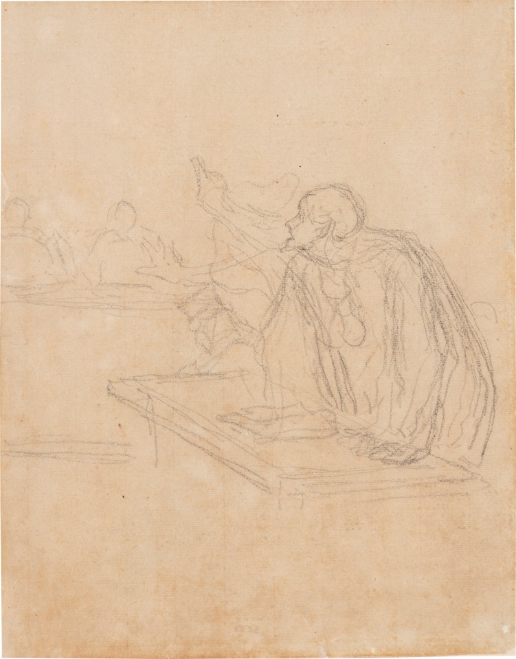 La plaidoirie by Honoré Daumier