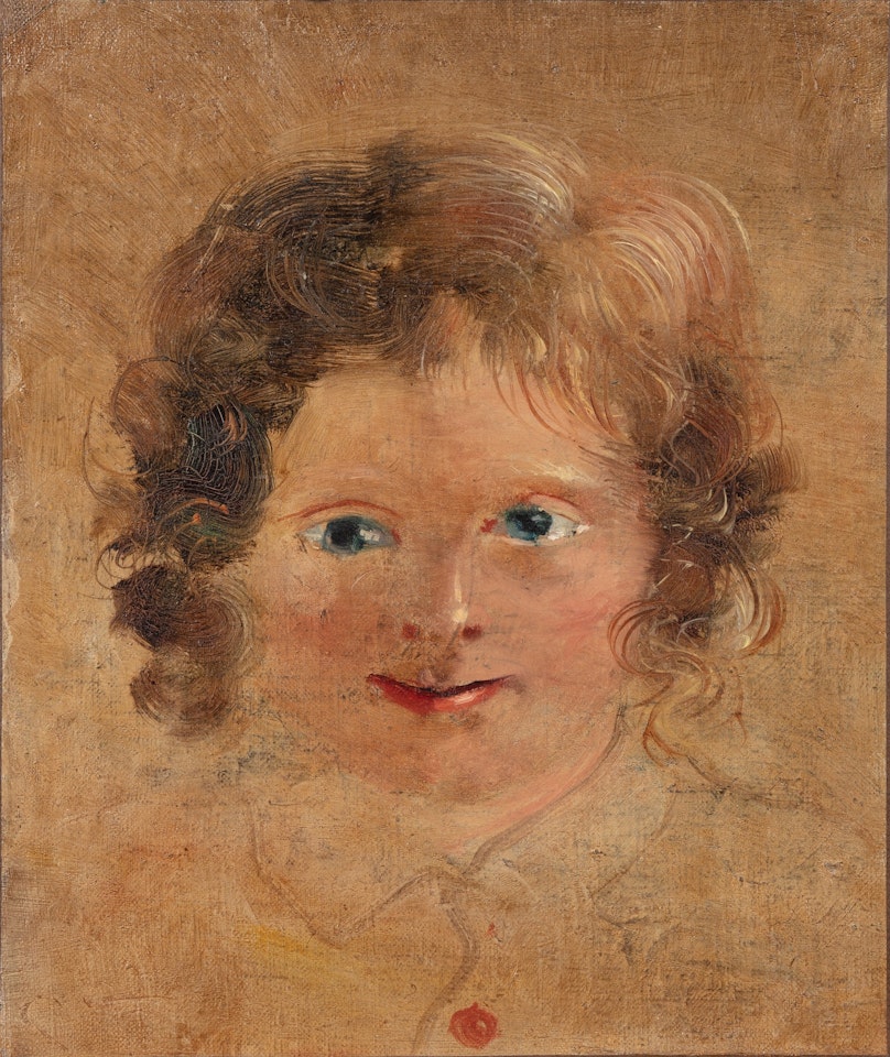 Portrait de Boby sur fond jaune, gilet bouton rouge by Andre Derain