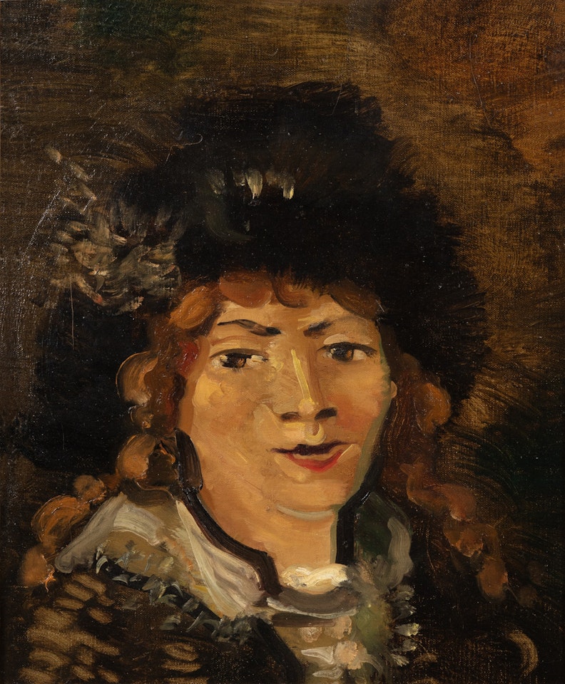 Portrait de femme à la toque de fourrure by Andre Derain