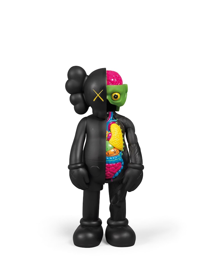 Four Foot Dissected Companion (Black) by Kaws