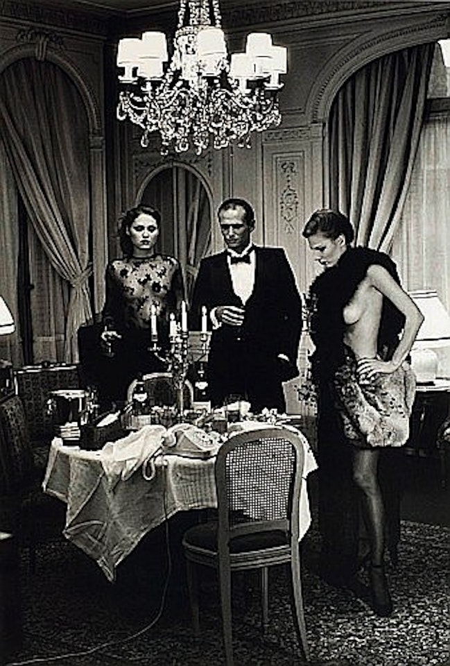 After dinner, hotel suite I by Helmut Newton