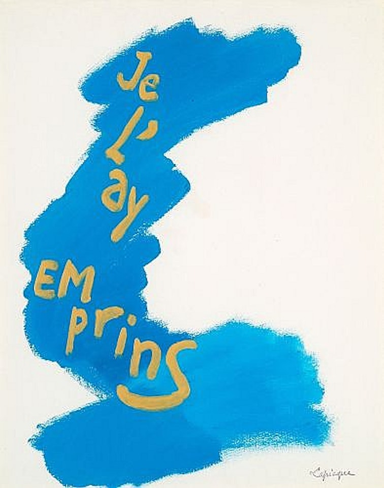 Je l'ay emprins by Charles Lapicque